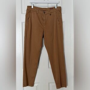 MAC Jeans Chino Turn Up Pants Size 12 / EU 42 Camel Tan Germany